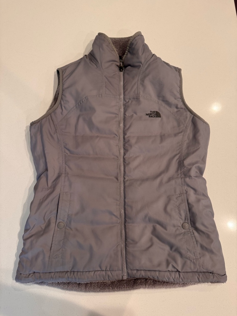 The North Face Reversible fleece lined vest grey Women’s Small